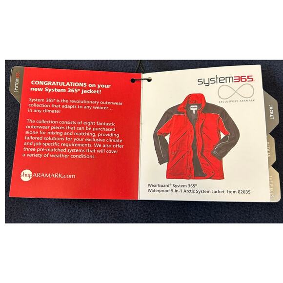 WearGuard System 365 Jacket Men's Navy 5 in1 Waterproof Size XL NWT - Picture 9 of 14